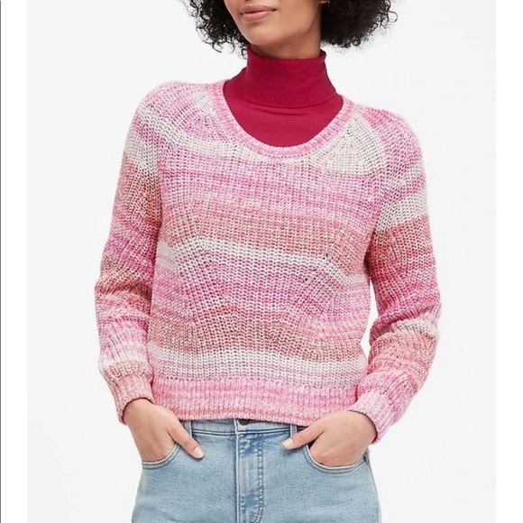 Banana Republic Spacedye Cropped Sweater - Picture 2 of 5